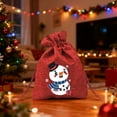 thumbnail image 1 of Christmas Decoration Supplies Linen Apples Bags Candy Bags Cartoons Gift Bags Christmas Bags Small Storage Bags, 1 of 7