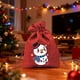 thumbnail image 1 of Bolsas de regalo navideñas de lino | Bolsita navideña con dibujos animados para manzanas y dulces, 1 of 7