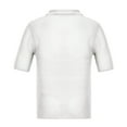 thumbnail image 3 of AHTJRT Big Tall Men's Classic Casual Short Sleeve Henley Shirt Lightweight Loose Fit Stylish Button Placket Chest Pocket Tees White 2XL, 3 of 5