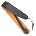 thumbnail image 3 of Leather Guitar Strap Acoustic Electric Guitar Bass Black Synthetic Wide Padded, 3 of 7