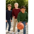 thumbnail image 3 of ClassExceed Kids Boys & Girls Fleece Crewneck Sweatshirt, Charcoal Heather, XS, 3 of 8