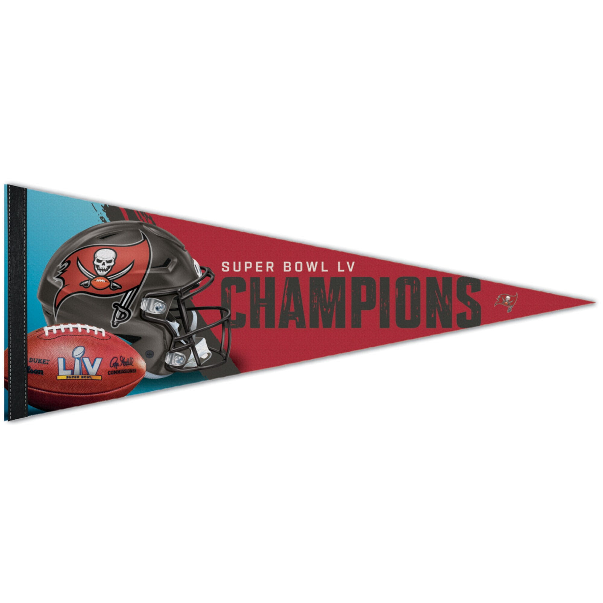 WinCraft Tampa Bay Buccaneers Super Bowl LV Champions 12'' x 30'' Premium  Pennant 