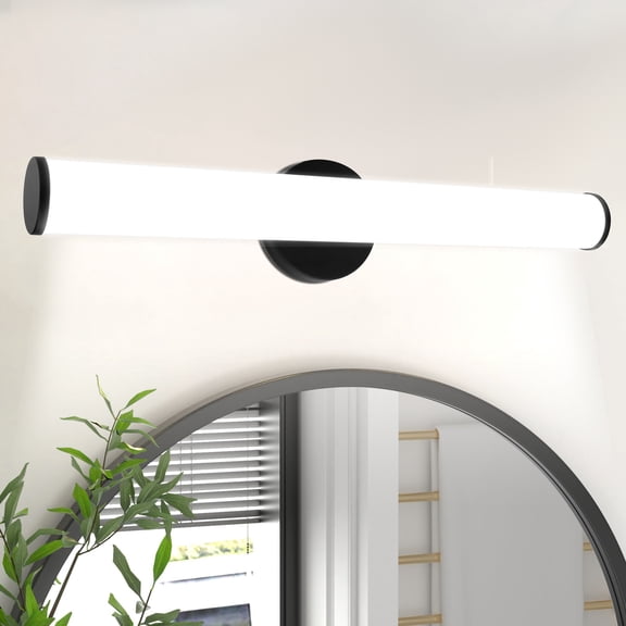 Beaquicy LED Bar Mirror Light Wall Mounted Vanity Black Wall Sconce Lights for Bathroom Mirror