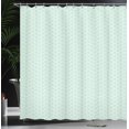 thumbnail image 3 of Ambesonne Ethnic Shower Curtain, Outline Floral Oriental Art, 69"Wx84"L, Pale Green and Pale Blue, 3 of 4