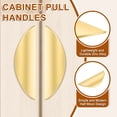 thumbnail image 4 of Uxcell 2 Pack Half Moon Cabinet Pull, 1.26" Hole Center Drawer Pulls Zinc Alloy Brushed Cabinet Pull Handles for Kitchen Cupboard Dresser Cabinet Hardware, Gold, 4 of 8