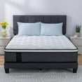 QUEEN ROSE 12'' Full Size Hybrid Firm Mattress, Gel Memory Foam, Pocket Coils Innerspring