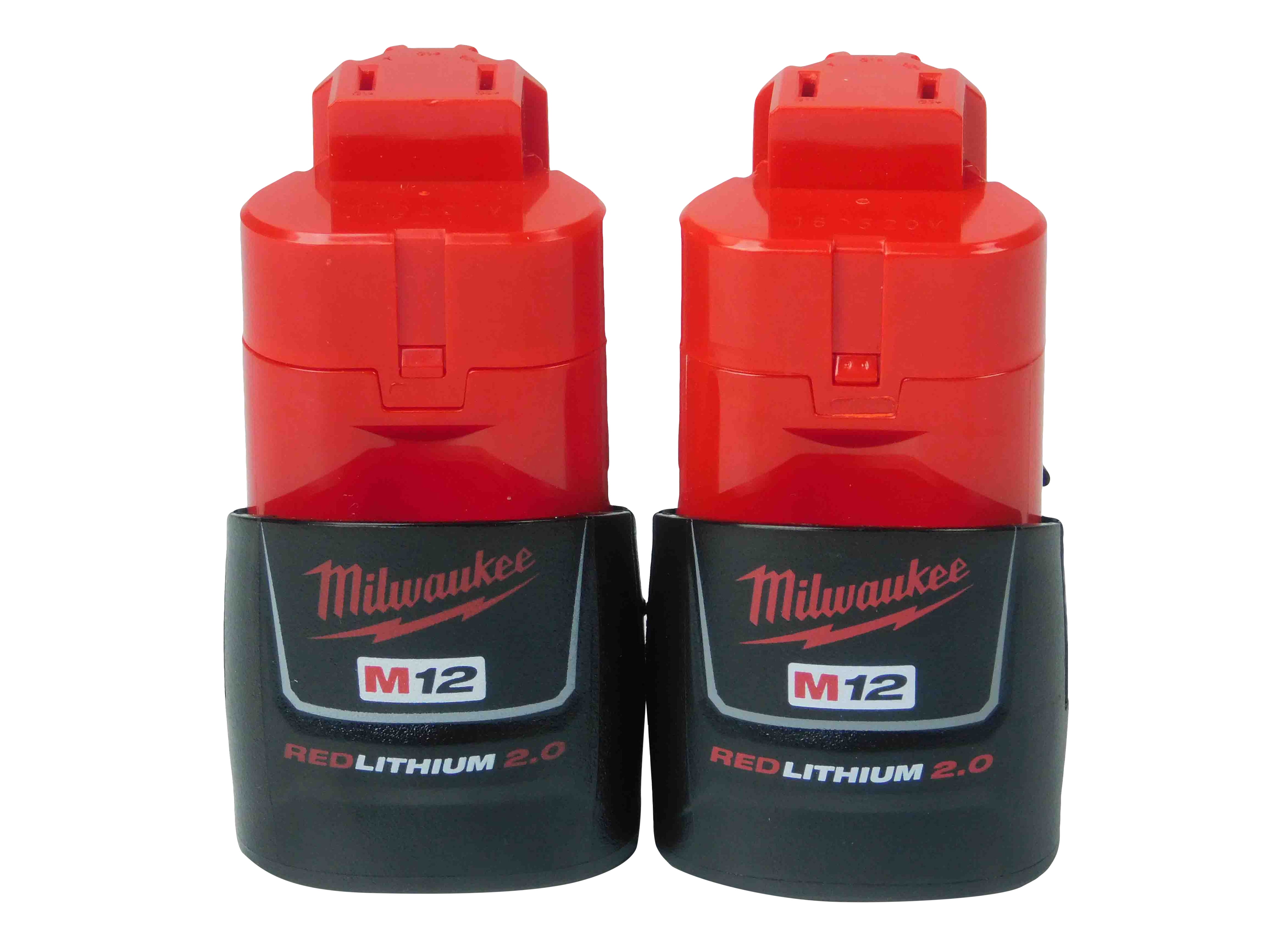 Milwaukee 48-11-2420 M12 2.0 Ah MAX Lithium Ion Battery Pack Two Pack