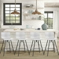 thumbnail image 6 of Andeworld 30" Swivel Bar Stools with Back Metal Barstools Set of 4 Counter Height Stools Gray Plastic Seat, 6 of 6