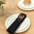thumbnail image 3 of Hiasan Cloth Dinner Napkin Set of 12, 18 x 18 inch, Soft Reusable Absorbent Cloth Napkins for Wedding, Banquet, Restaurant, Hotel and Home, Polyester Blend, Black, 3 of 10