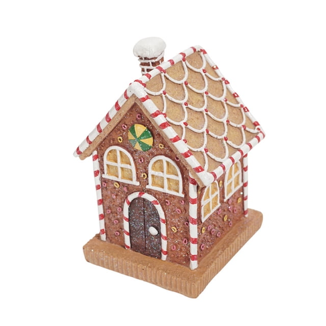 Christmas House Decoration Interesting Desktop Decorations Scene Layout Lighting Xmas Tabletop Battery-powered Glowing Tabletop Ornament Festival Gift