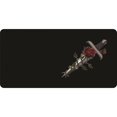 thumbnail image 1 of Offset Dagger And Rose Black Photo License Plate, 1 of 1