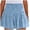 D647/Sky Blue, variant on XIYON Shorts For Women Cotton High Elastic Waisted Pleated Ruffle Shorts Beach Flowy Casual Streetwear Lightweight