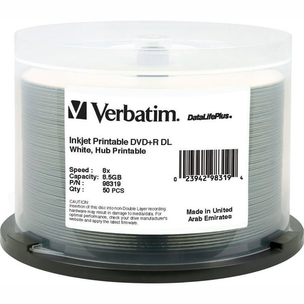 DVD R DL 8 5GB 8X DataLifePlus White InkJet Printable Hub Printable dvd-r-dl-8-5gb-8x-datalifeplus-white-inkjet-printable-hub-printable
