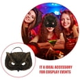 thumbnail image 3 of OULII Half Mask for Adults and Kids Lightweight Comfortable Party Use PU Foam Masquerade Mask 2pcs, 3 of 8