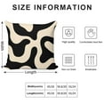 thumbnail image 2 of Black And Beige Modern Art Geometric Pillow Covers,Black And Beige Modern Art Geometric Throw Pillow Covers 20"×20" ,Living Room Sofa Couch Pillow Covers,Decorative Pillow Covers, 2 of 7