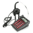 HT720 Call Center Wired Telephone with Omnidirectional Headset Handsfree Telephone with Headset