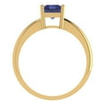 thumbnail image 4 of Clara Pucci 14K Yellow Gold Solid Gold Tanzanite Solitaire Anniversary Ring for Women - 1.75 cttw Radiant Cut, 4 of 8