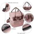 thumbnail image 3 of SPEKSEE Lunch Bag for Women Men, Expandable Large Adult Insulated Lunch Box for Work, Leakproof Double Deck Lunch Box Cooler Tote Bag with Removable Shoulder Strap, 3 of 8