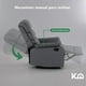 thumbnail image 4 of Sillón Reclinable De Tela Reposet Manual Individual gris, 4 of 9