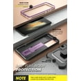thumbnail image 6 of SUPCASE Unicorn Beetle Pro Series Case for Samsung Galaxy S21 Ultra 5G (2021 Release), Full-Body Dual Layer Rugged Holster & Kickstand Case with S Pen Slot (Violte), 6 of 9