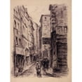 thumbnail image 2 of Camille Bourget 19x24 Gold Ornate Framed and Double Matted Museum Art Print Titled - The Rue De Venise (1855-1912), 2 of 4