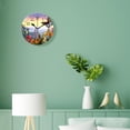 thumbnail image 4 of 10 Inch Wall Clock Battery Operated Silent Clock Decorative for Office, Kitchen, Outdoor, Living Room，Beautiful Fresh Flowers with Fluttering Butterflies Pattern, 4 of 4