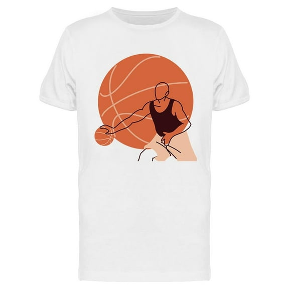 Player With Ball Design T-Shirt Men -Image by Shutterstock, Male Large