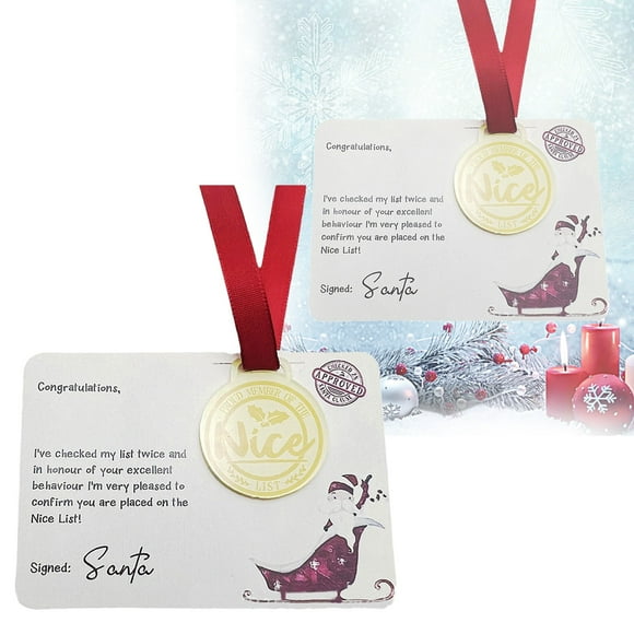 Cqxid Liste de Noël pour Amoureux à Moins de 5$ Carte de Vœux Carte de Noël avec Enveloppe Lettre du Père Noël 1 Pce
