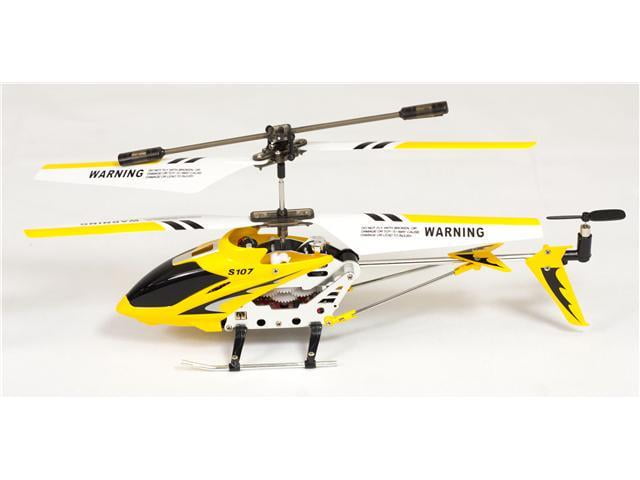 yellow rc helicopter