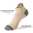 thumbnail image 4 of Honeysea 6 Pairs Ankle Socks for Women, Athletic Cushioned Running Socks Crew Socks for Women Men, 4 of 8