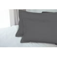 thumbnail image 3 of Royale Linens Pillow Shams 2 Pack Euro Size 26x26 Inch - Brushed 1800 Microfiber - Bed Pillow Shams, Wrinkle & Fade Resistant Super Soft and Cozy - Envelope Closure - Oxford Pillowcase (Euro,Grey), 3 of 8