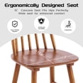 thumbnail image 6 of Farmhouse Dining Chairs Set of 6, Solid Wood Spindle Back  Windsor Chairs for Kitchen & Dining Room, Walnut, 6 of 10