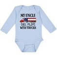 thumbnail image 3 of Inktastic My Uncle Still Plays with Trucks Boys or Girls Long Sleeve Baby Bodysuit, 3 of 5