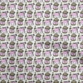 thumbnail image 1 of oneOone Silk Tabby Light Pink Fabric Kalamkari Dress Material Fabric Print Fabric By The Yard 42 Inch Wide, 1 of 5
