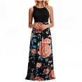 thumbnail image 2 of Yertdoel Summer Dresses for Women 2026 Gradient Print Crew Neck Sleeveless Loose Maxi Dress Streetwear Cozy Casual Long Dress with Pockets, 2 of 8