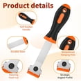 thumbnail image 2 of Razor Blade Scraper Tool -4 Pack Cleaning scrapper with 10 Metal & 10 Plastic Razor Blades Multi-Purpose Glass Scraper for Windows, Sticker, Decals, Cooktop, Paint Removal,Stovetop(Orange), 2 of 4