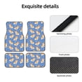 thumbnail image 4 of Naloa Corgi Car Foot Mat Set of 4 Pieces - Universal Floor Liner Neoprene Full Set Floor Mats for Cars Trucks SUV, 4 of 7