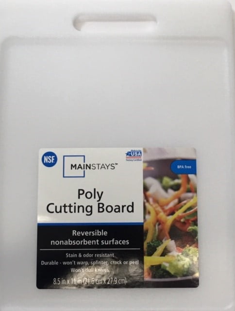 Mainstays Poly 8.5" x 11" Cutting Board