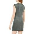 thumbnail image 2 of BCBGMAXAZRIA Karlee Faux-Suede Dress (Large, Elm), 2 of 3