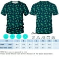 thumbnail image 4 of Blissboy Peacock Feather Print T-shirt For Men Funny Peacock Feathers Tee Shirt, 4 of 7