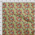 thumbnail image 4 of oneOone Velvet Lime Fabric Asian Suzani Sewing Material Print Fabric By The Yard 58 Inch Wide, 4 of 5