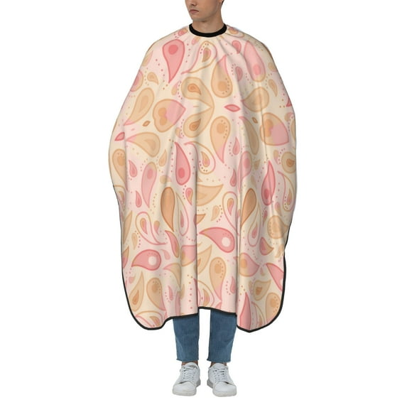 ZICANCN Hair Cutting Cape for Adults, Pastel Paisley Pattern Cape Salon Barber Cape for Hair Stylist Shampoo Capes Waterproof 55x66 IN