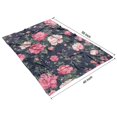 thumbnail image 4 of Pioneer Flower Floral Print Pattern Blanket,Comfortable Soft Flannel Throw Blanket,All Season,Warm Lightweight Blankets for Sofa Bed Couch Living Room Chair,40"x50", 4 of 4