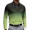 thumbnail image 2 of IAJDKMEK Men's Printed Long Sleeve Sport Top – Collared Style, All-Over Graphic, Mens Casual Shirts, Soft Active Shirt, Versatile Wear, 2 of 5