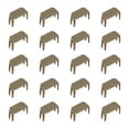 thumbnail image 1 of Unique Bargains 20Pack Zipper Stoppers, #3 Top & Bottom Stops for Rescue Repair, Bronze Tone, 1 of 6
