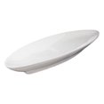 thumbnail image 1 of Contemporary Sleek Design Large White Porcelain Oval Plate Serving Platter 20"L, 1 of 3