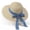 A_ Beige, variant on Womens Ruffled Wide Brim Straw Hat with Lace Bow Ribbon for Summer Beach Vacation Downtown Errands Outdoor Barbecue Lightweight Foldable Sun Hat Beige