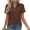 Coffee, variant on Tops for Women Oversized Turtleneck Short Sleeve Summer Tops Formal Loose Fit Solid Color Athletic Shirts Workout Tops for Women