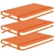thumbnail image 5 of Agenda de negocios de 3 piezas con correa, ideal para la oficina y la escuela, juego de blocs de notas de tapa dura de PU naranja, tamaño A6, 5 of 8