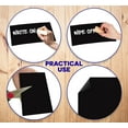 thumbnail image 2 of Black Dry Erase Chalkboard Magnet Sheet/Roll for Kitchen or Office, With White Magnetic Chalk Marker (8.5 inx11 in), 2 of 9